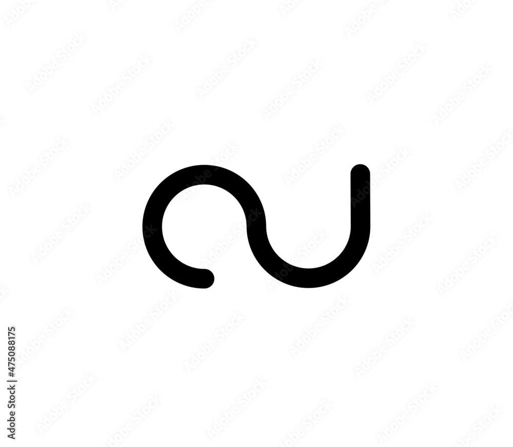 Cu uc initial letter logo