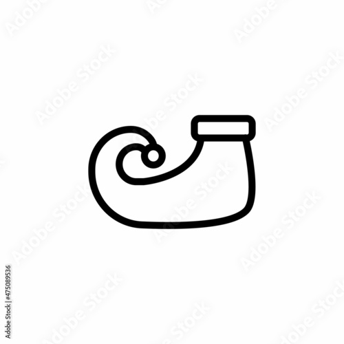 Elf Shoes icon in vector. Logotype
