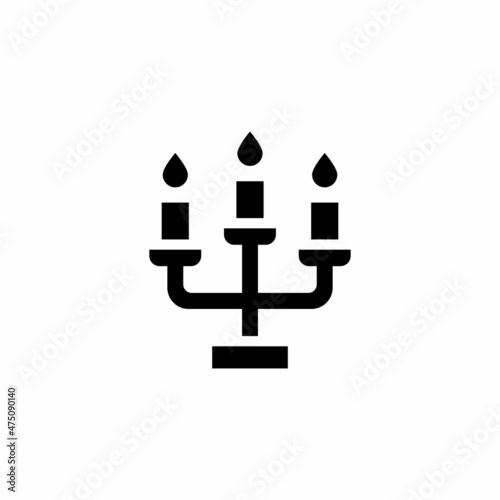 Candle icon in vector. Logotype