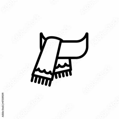 Muffler icon in vector. Logotype