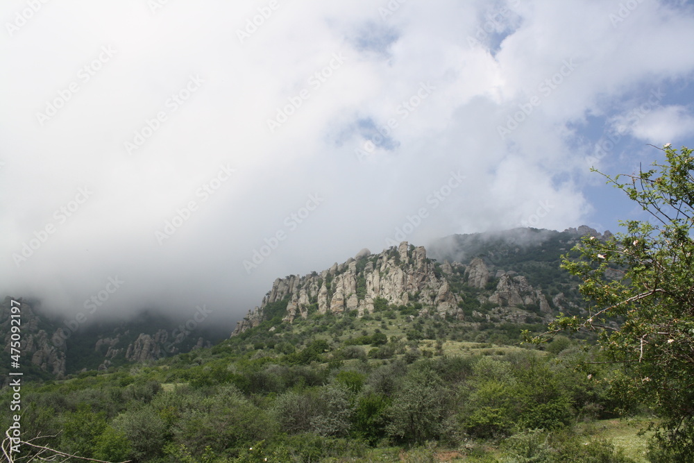 Fototapeta premium clouds over mountain