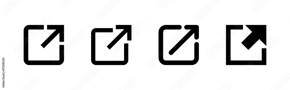 External link icons set. link sign and symbol. hyperlink symbol External link icons set. link sign and symbol. hyperlink symbol