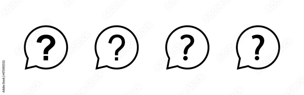 Question icons set. question mark sign and symbol Question icons set. question mark sign and symbol