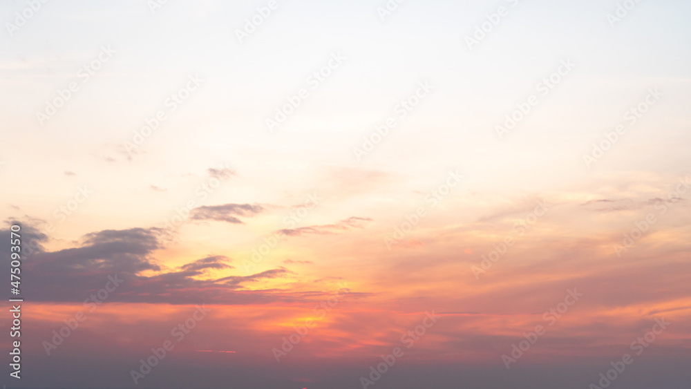 Fototapeta premium Background cloud summer. Orange Blue Background.