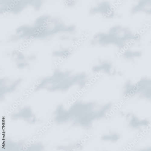 Seamless pattern with hand painted clouds on sky background. Pattern for fabric  clothes  wallpapers  home textile  wrapping paper and other decoration