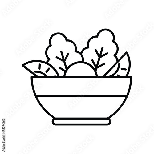 salad icon vector