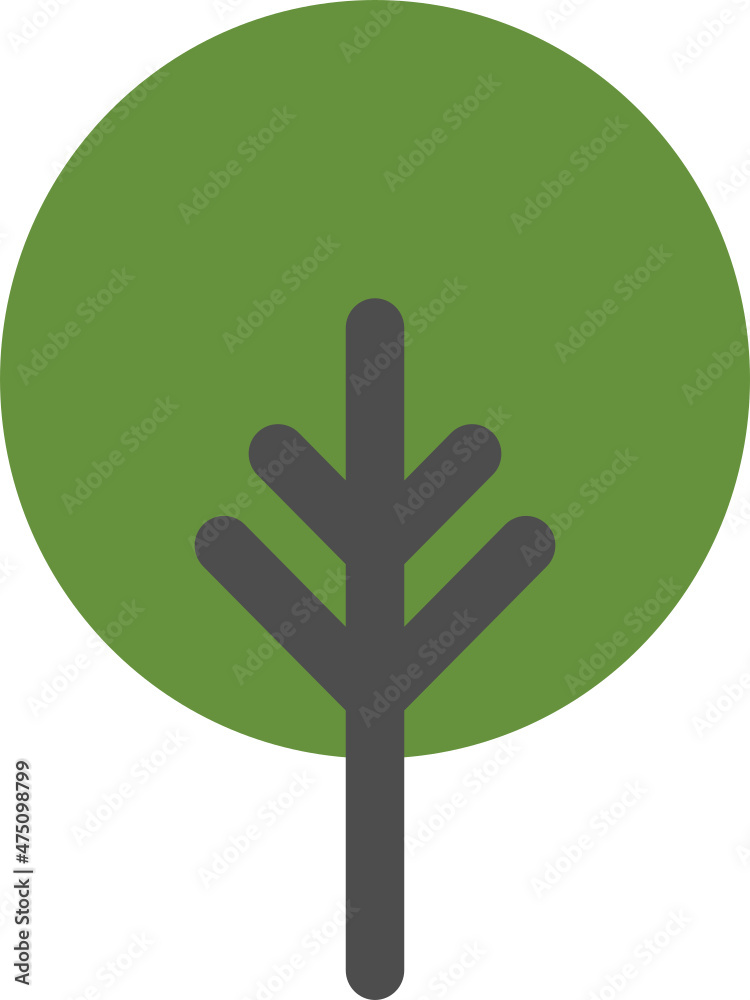 Tree icon cute logo design Tree icon cute logo design