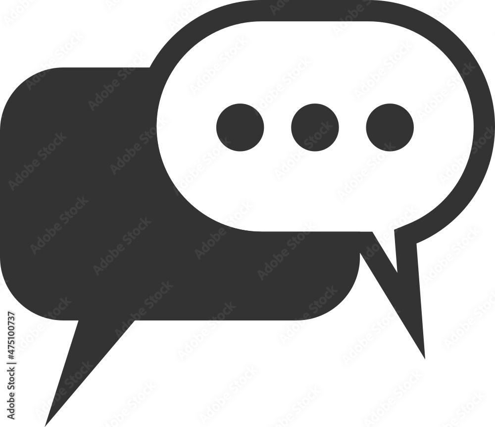Chat and Speech Bubble icon Chat and Speech Bubble icon