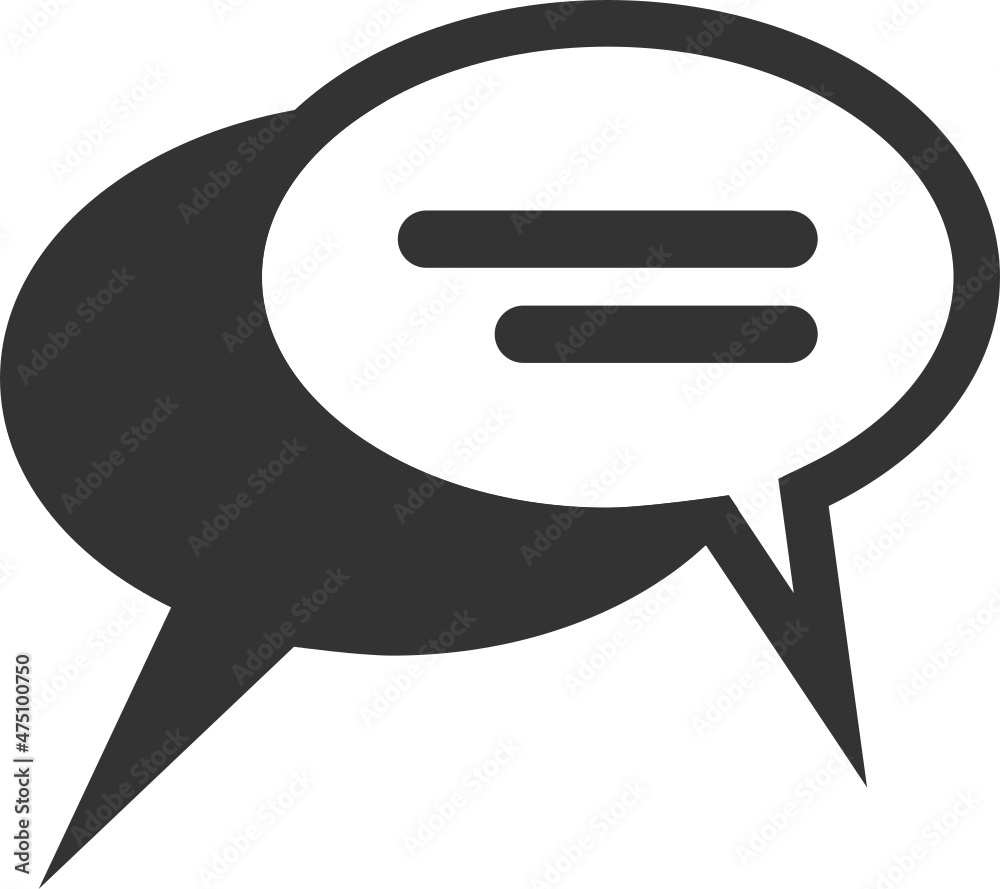 Chat and Speech Bubble icon Chat and Speech Bubble icon