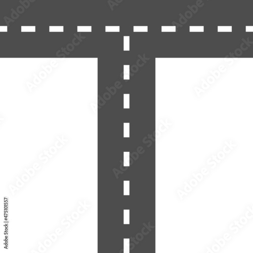 road way crossroad icon