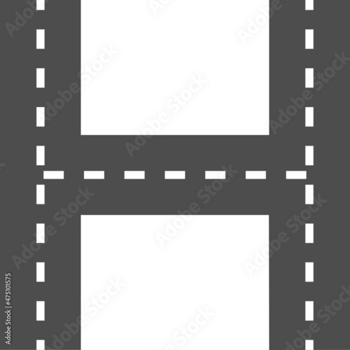 road way crossroad icon