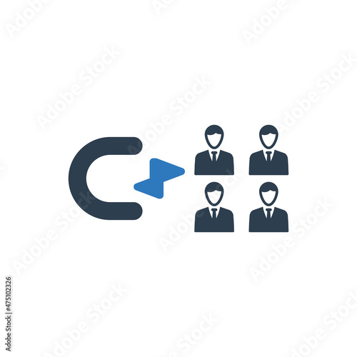 Attraction customers social icon