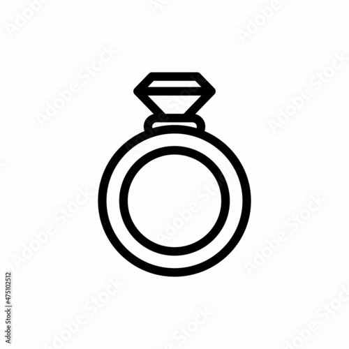 Wedding Ring icon in vector. Logotype