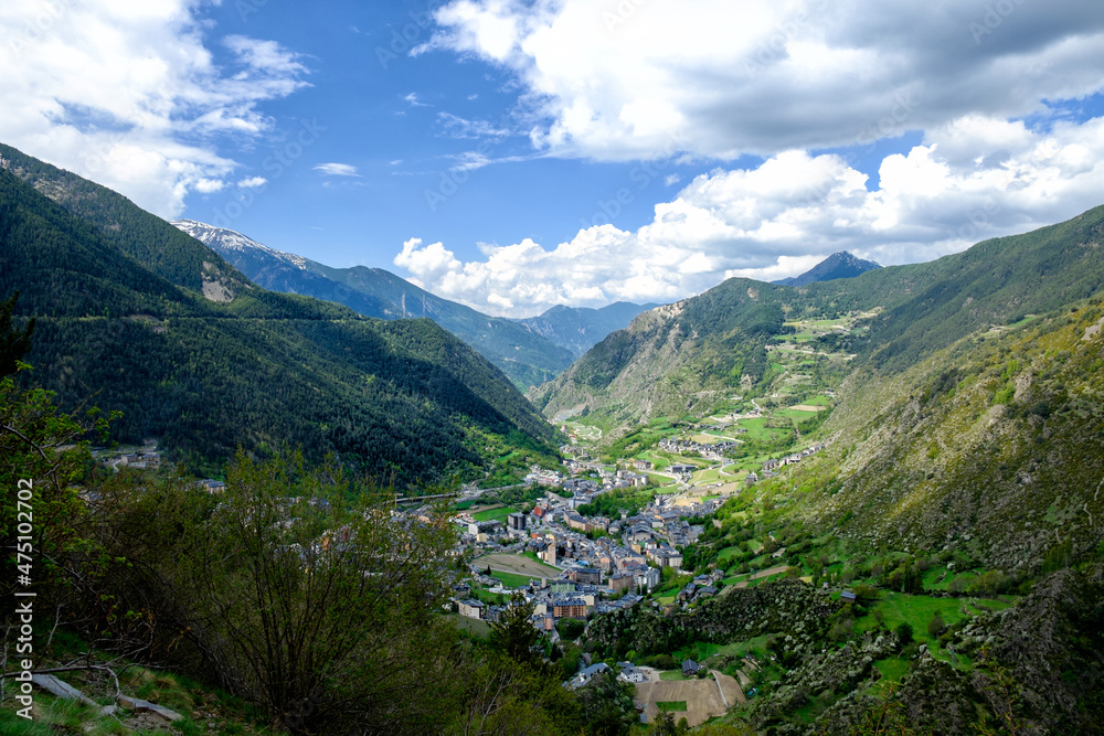 principallity of andorra spring landscapes and villages views