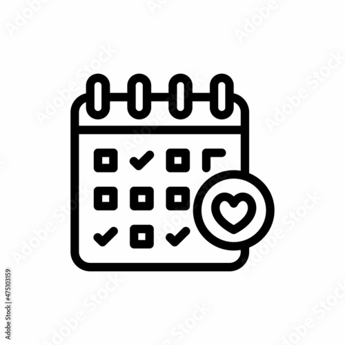 Schedule icon in vector. Logotype