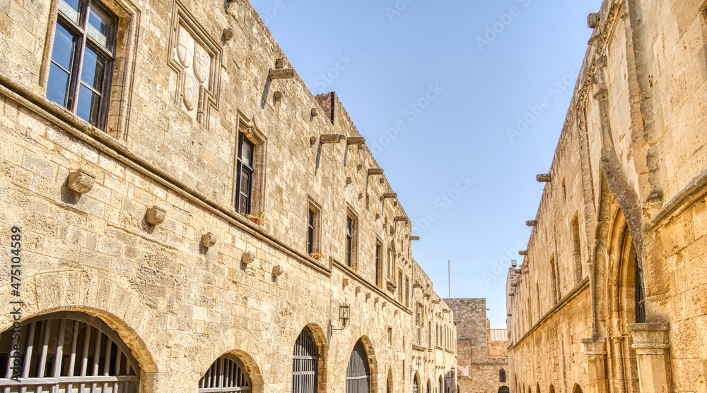 Rhodes old town, HDR Image