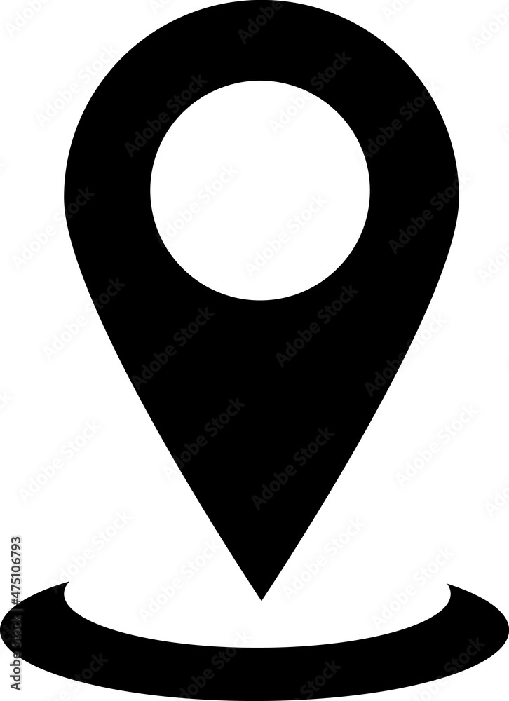 Pin icon vector. Location icon symbol isolated.eps Pin icon vector. Location icon symbol isolated.eps