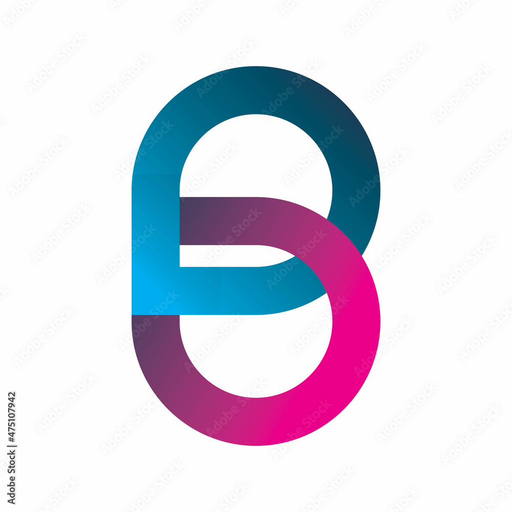 letter b chain logo design