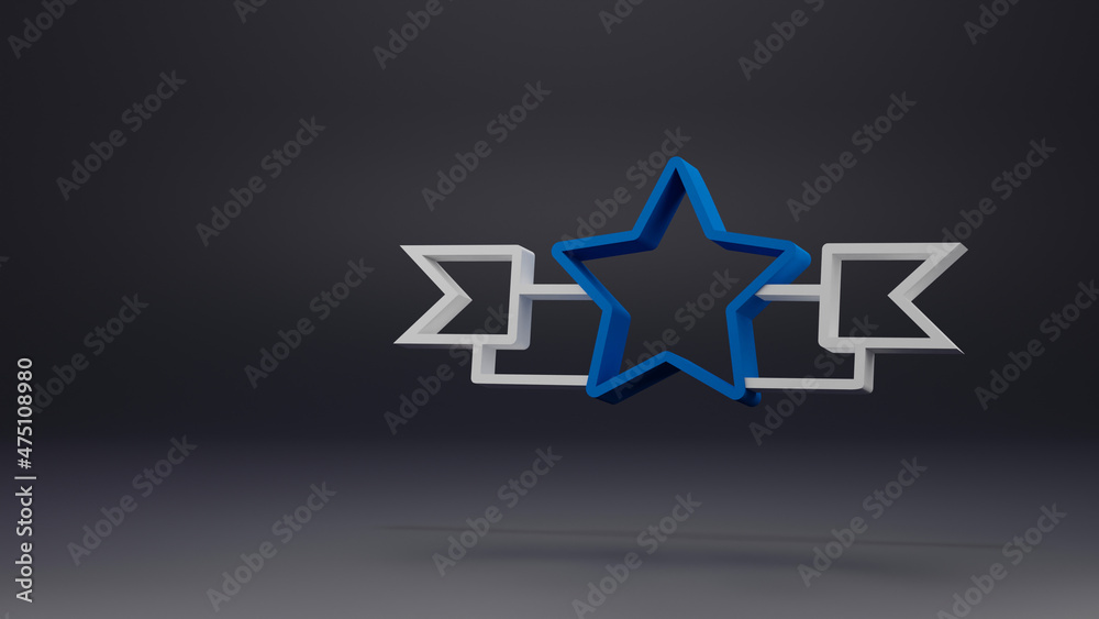 award badge minimal icon Symbol in 3D rendering isolated on dark gray background award badge minimal icon Symbol in 3D rendering isolated on dark gray background