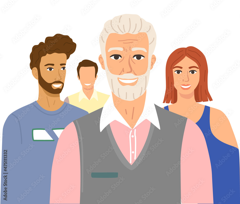 Multiethnic group of people standing together, community and togetherness concept, diversity portrait. Characters men and women isolated on white background. Social diversity, friends or relatives Multiethnic group of people standing together, community and togetherness concept, diversity portrait. Characters men and women isolated on white background. Social diversity, friends or relatives