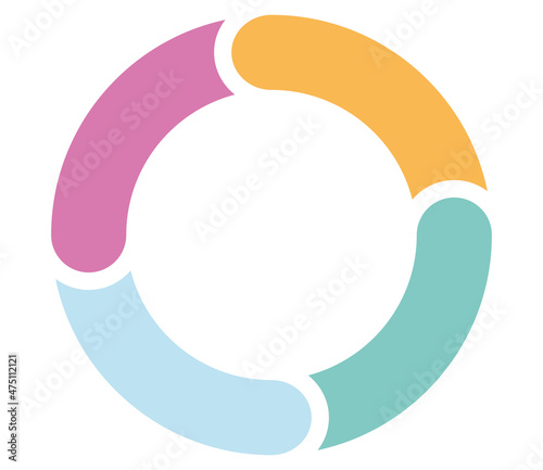 round infographic element