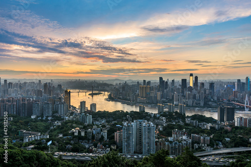 Panoramic skyline and modern commercial buildings in Chongqing © ABCDstock