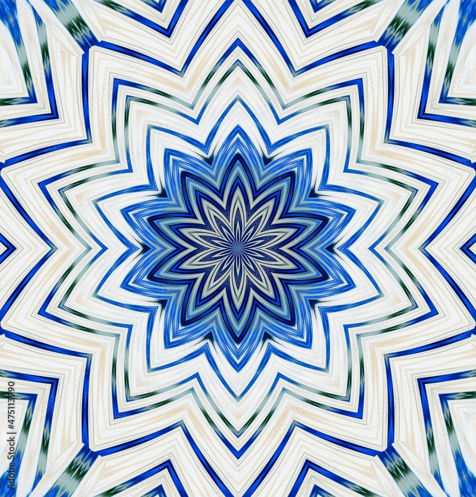 Kaleidoscope background. Multi-colored texture illustration.