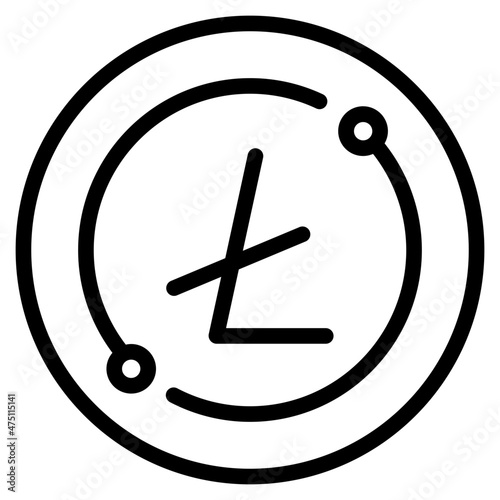 litecoin outline icon