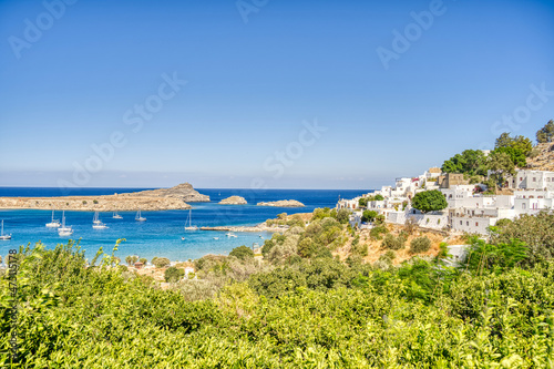 Lindos, Rhodes island, Greece, HDR Image