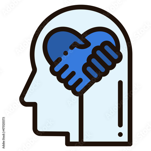 empathise filled outline icon