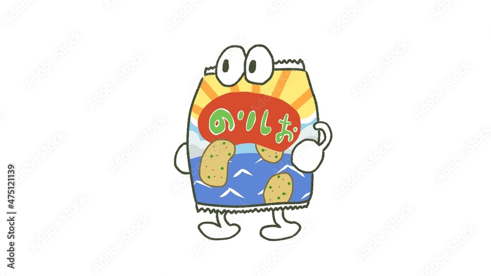 Character of seaweed salty potato chips Character of seaweed salty potato chips