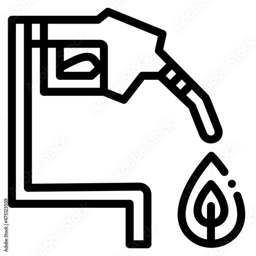 biofuel outline icon