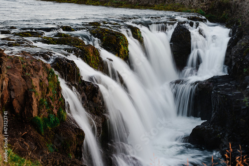 waterfall in scandinavia long exposure photography © eduardpopik