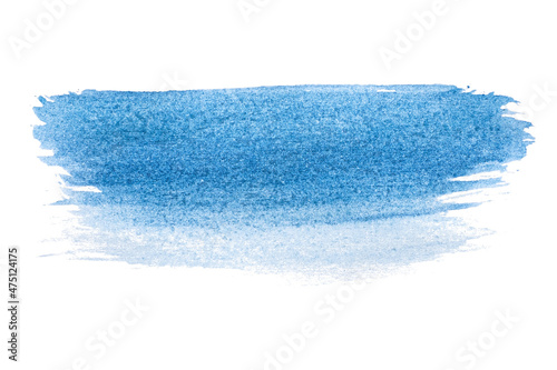 abstract acrylic watercolor paint brush stroke texture isolated on white background for logo and banner. design, creative, and illustration.