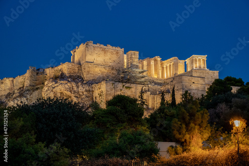 The Acropolis of Athens at night