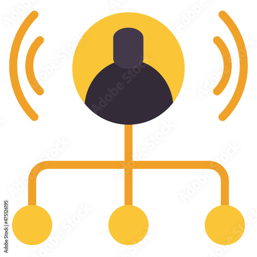 affiliate marketing flat icon