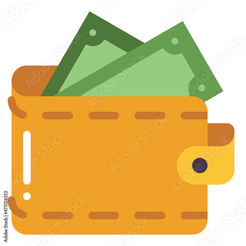 wallet flat icon