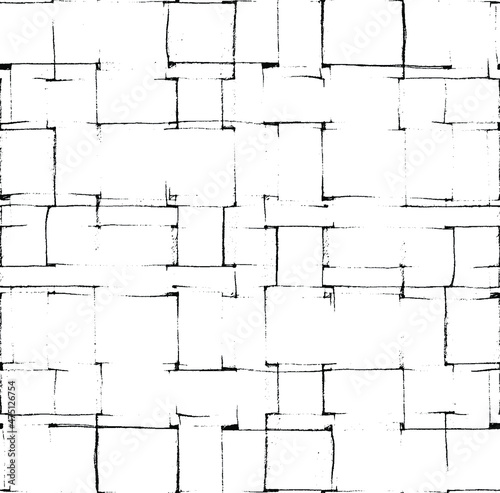 Slim lines texture. Parallel and intersecting lines abstract pattern. Abstract textured effect. Black isolated on white background.Vector illustration. EPS10.