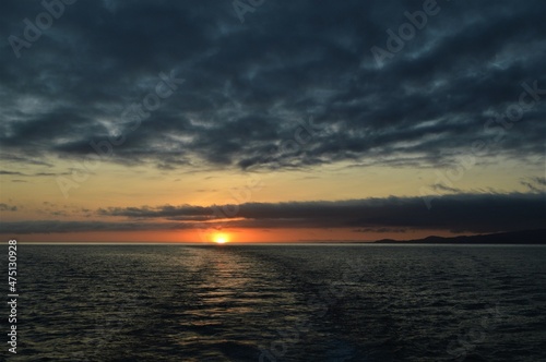 Sunset in Fernandina island, Galapagos © Maria