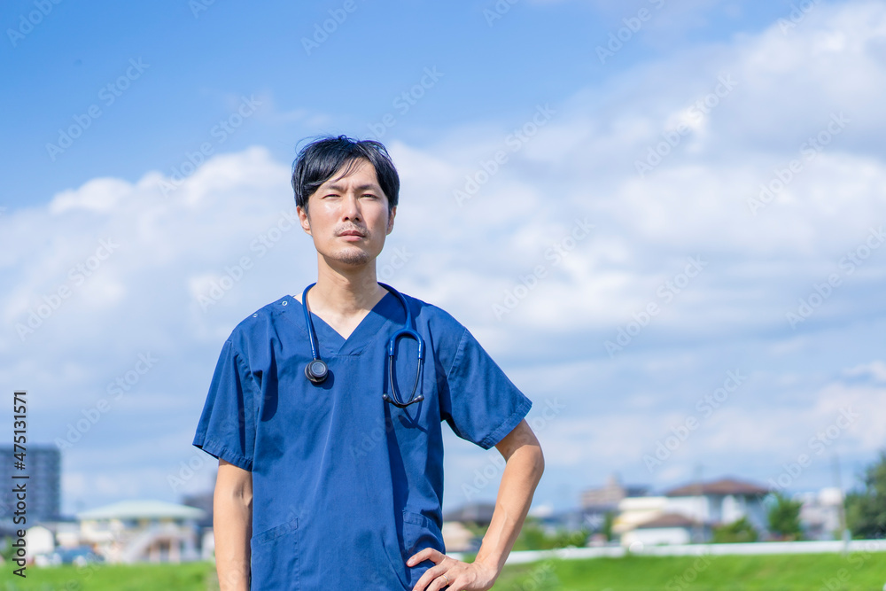 Naklejka premium コロナと闘う看護師