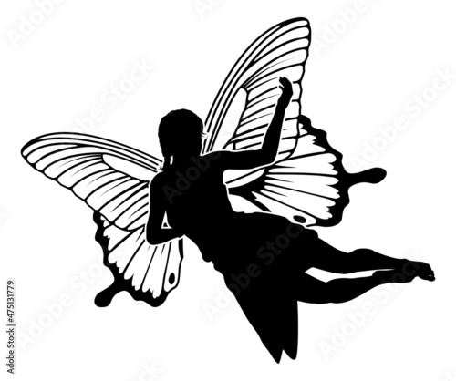 A Fairy in Silhouette With ...