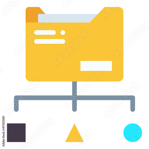 data classification flat icon