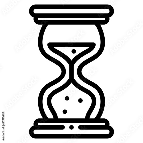 hourglass outline icon