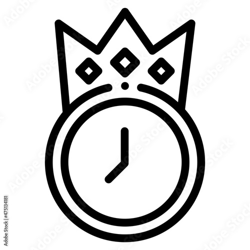 prime time outline icon