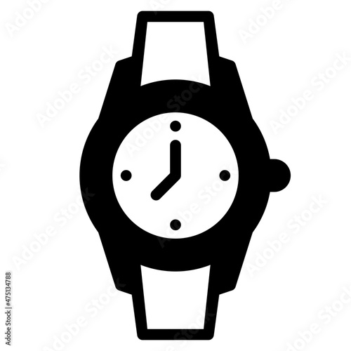 wristwatch glyph icon