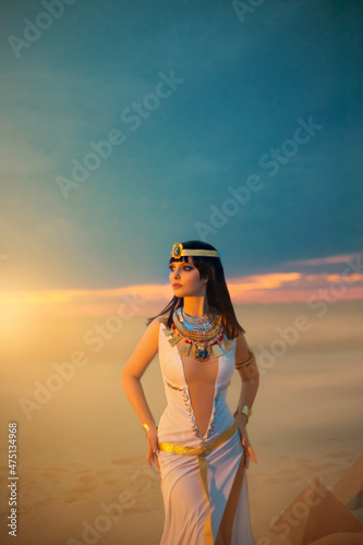Obraz na plátně Egypt Style Rich Luxury Woman