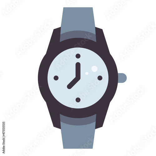 wristwatch flat icon