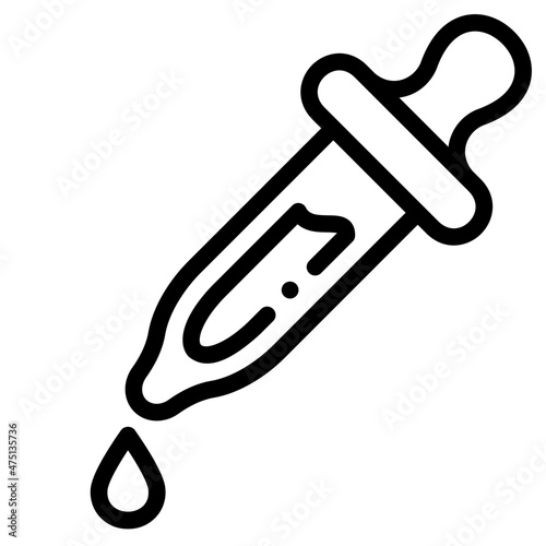 dropper outline icon
