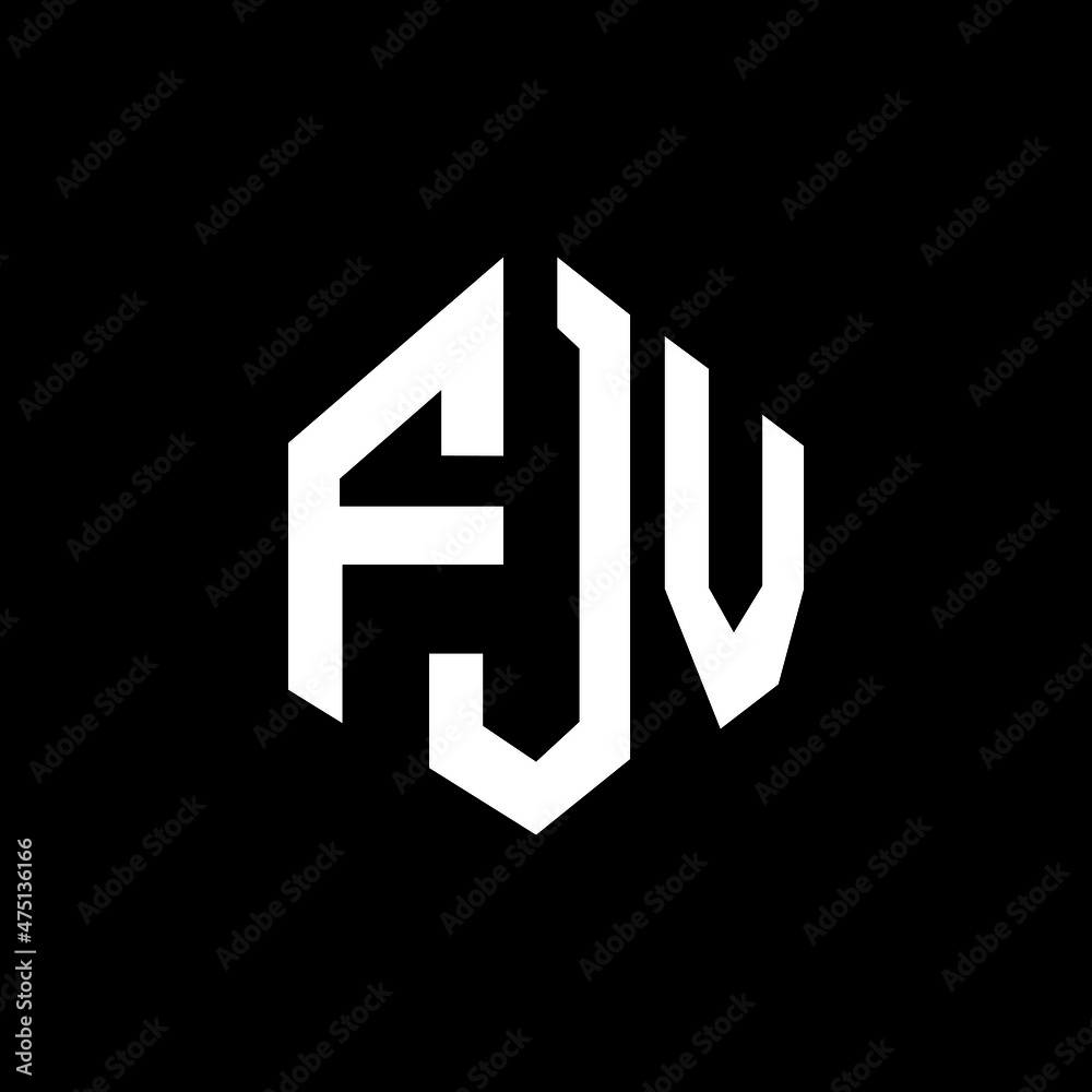 FJV letter logo design with polygon shape. FJV polygon and cube shape logo design. FJV hexagon vector logo template white and black colors. FJV monogram, business and real estate logo. FJV letter logo design with polygon shape. FJV polygon and cube shape logo design. FJV hexagon vector logo template white and black colors. FJV monogram, business and real estate logo.