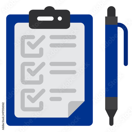 clipboard flat icon